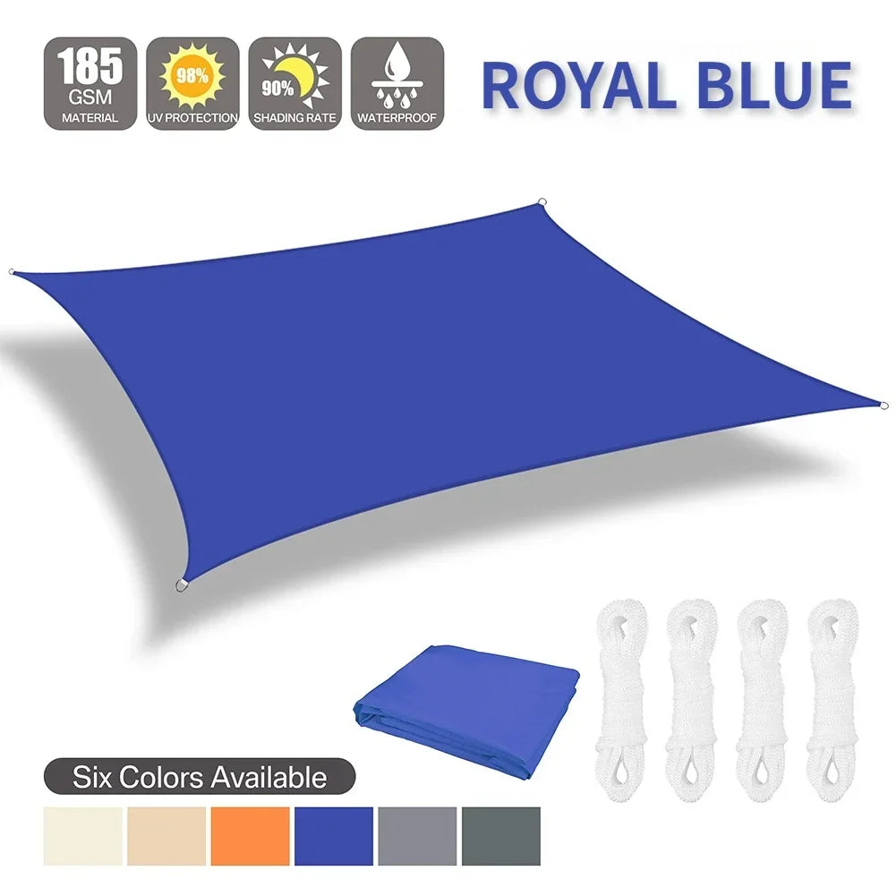 Waterproof Shade Sail Outdoor Canopy For Patio Garden Sun Shelter