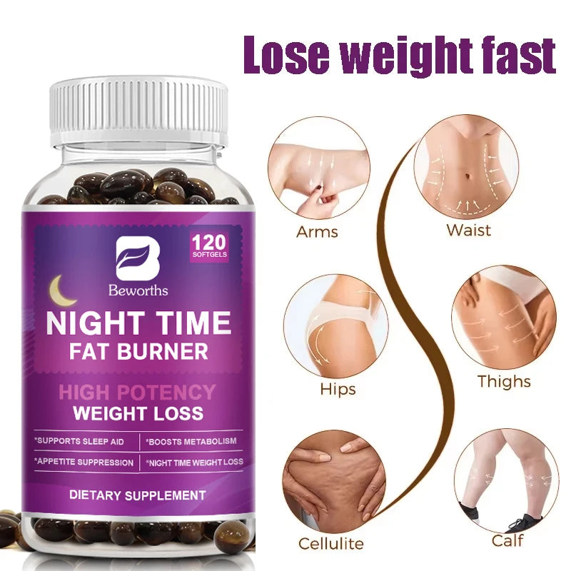 Beworths Night Time Fat Burner Capsules 120 Count