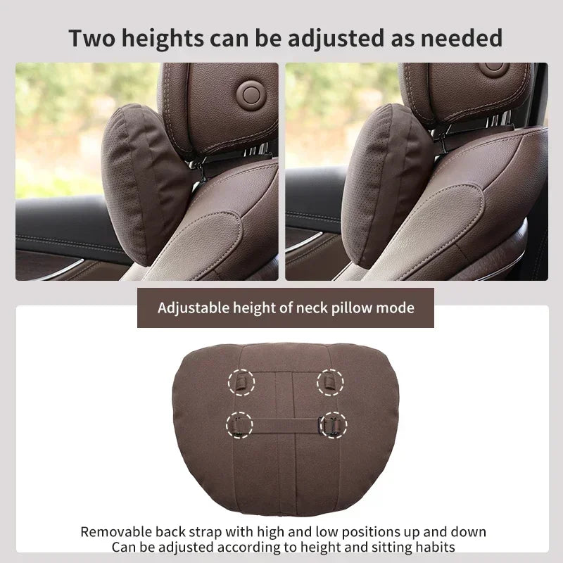 Universal Car Headrest Neck Pillow Breathable Support