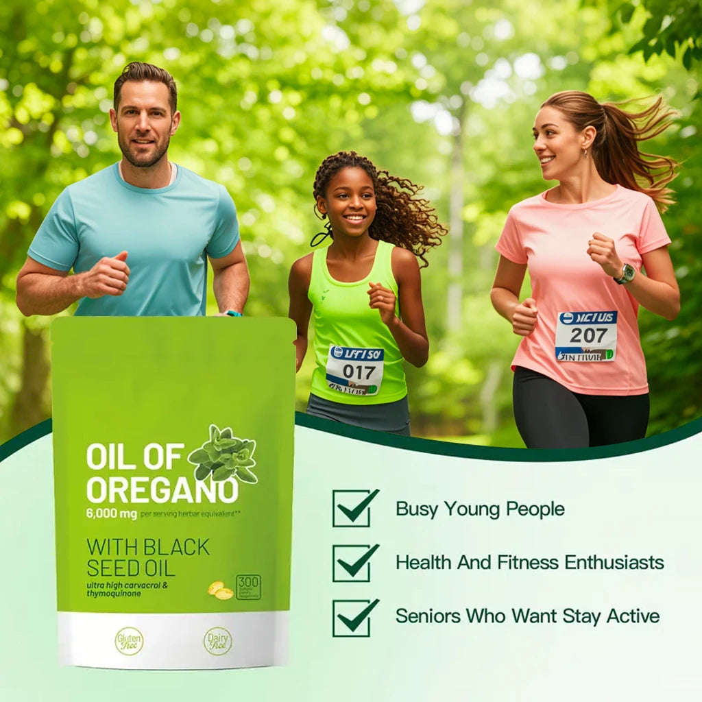 Quit Mood Oregano Oil With Black Seed Oil Capsules