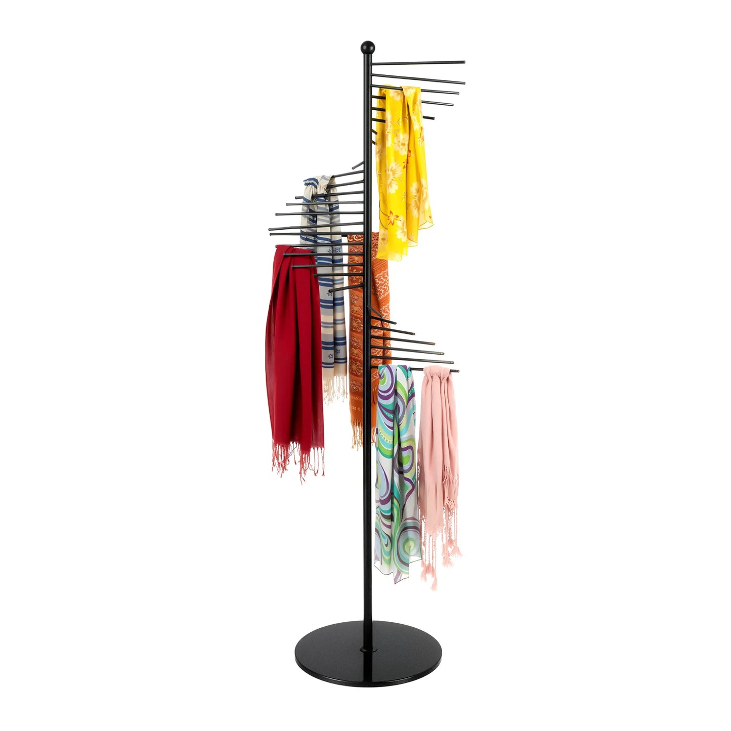 Spiral Scarf Holder Organizer Freestanding Rack For Hijab Store
