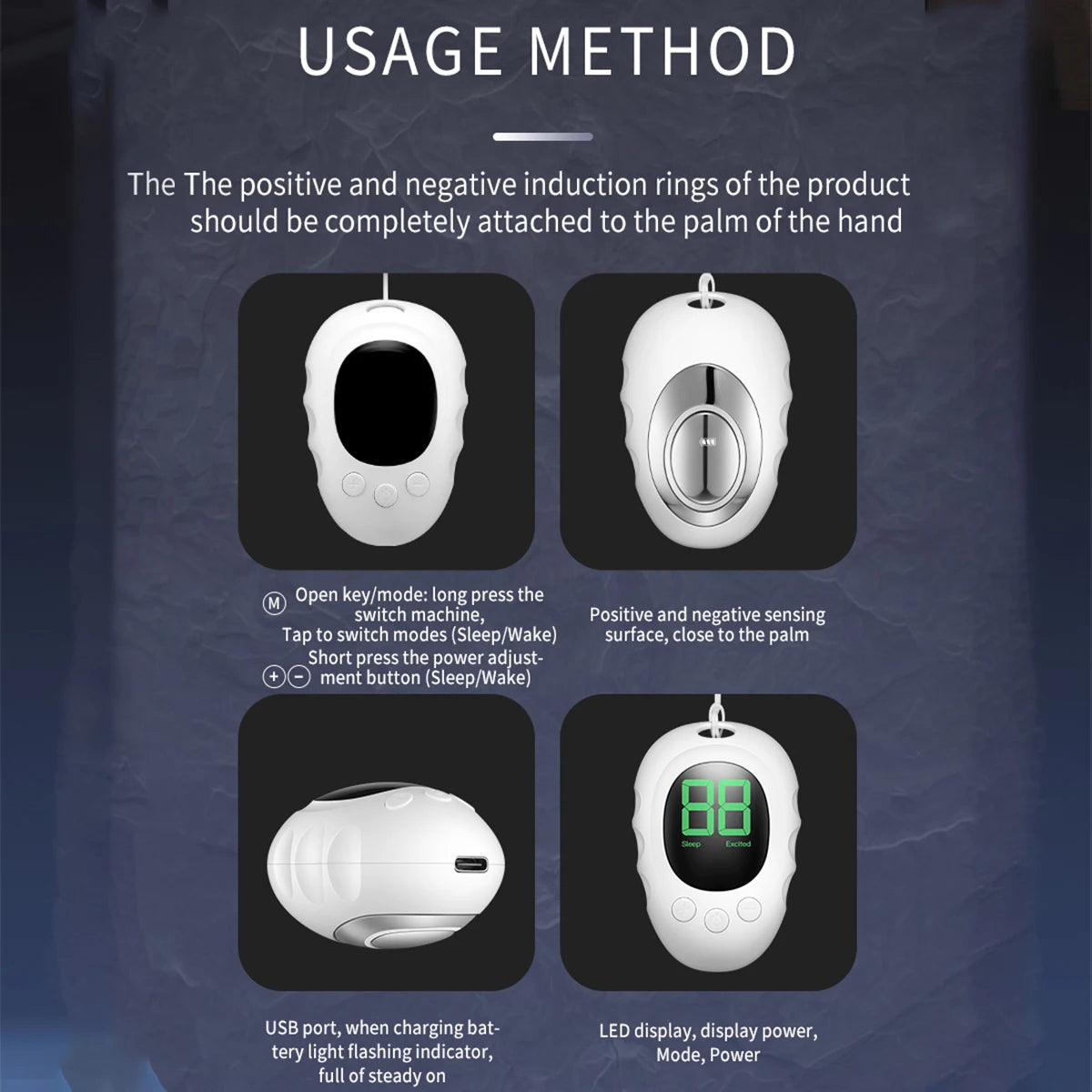 Cloud Prime Handheld Sleep Aid Device Relieve Insomnia Instrument Help Sleep Night Anxiety Therapy Relaxatio Pressure Relief Sleep Device For Christmas And New Year Gifts