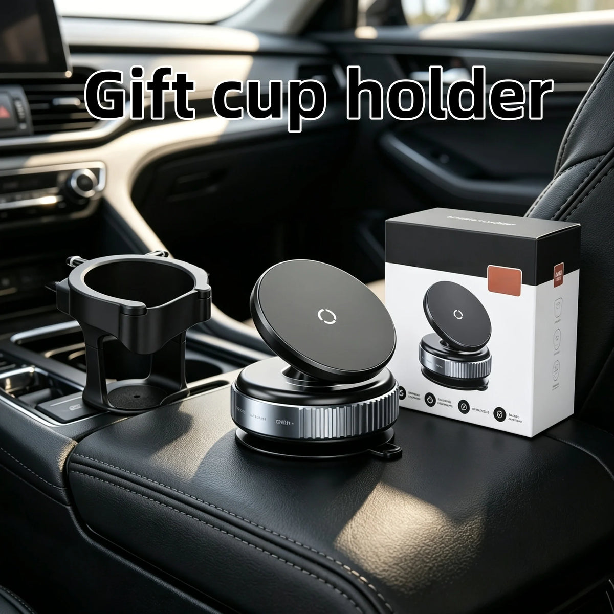 Upgraded 360 ° Adjustable Magnetic Phone Stand, Multi functional Navigation Car Device Installation Stand, Suitable for Cars/Gyms/Mirrors/Smooth Surface Non stick Suction Cup Phone Stand Compatible with All Smartphones
