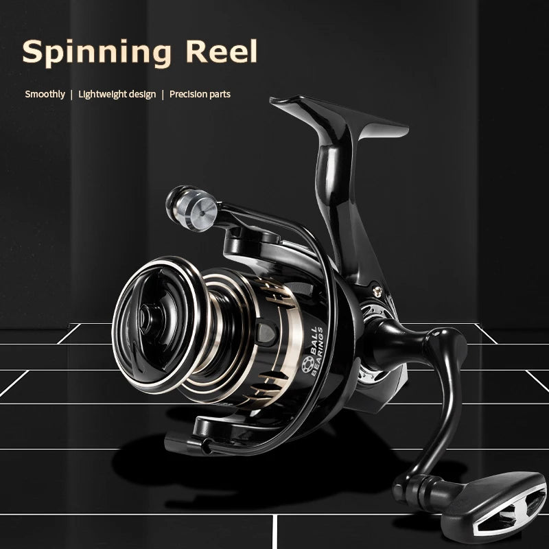 Rooblinos Spinning Reels Ultralight Metal 5.2:1 Gear Ratio 1000-7000