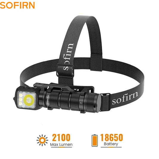 SOFIRN HS42 2100lm 6000K Multi Light Sources 3000mah Headlamp SST40 LED Red Light Torch USB C Rechargeable