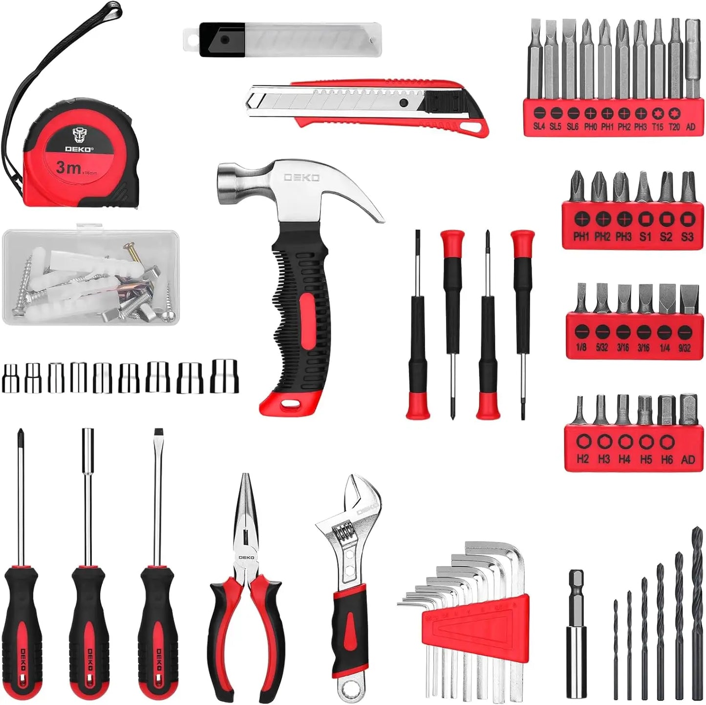 DEKO 8V Cordless Drill Tool Set for Home DIY Projects