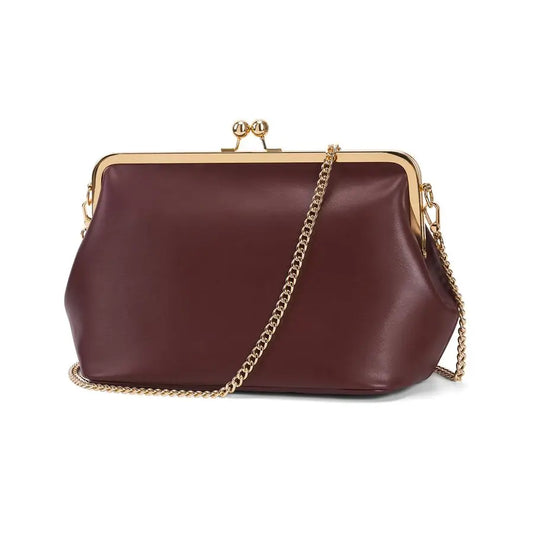 PU Crossbody Bag Clasp Messenger Tote Purse For Everyday Use