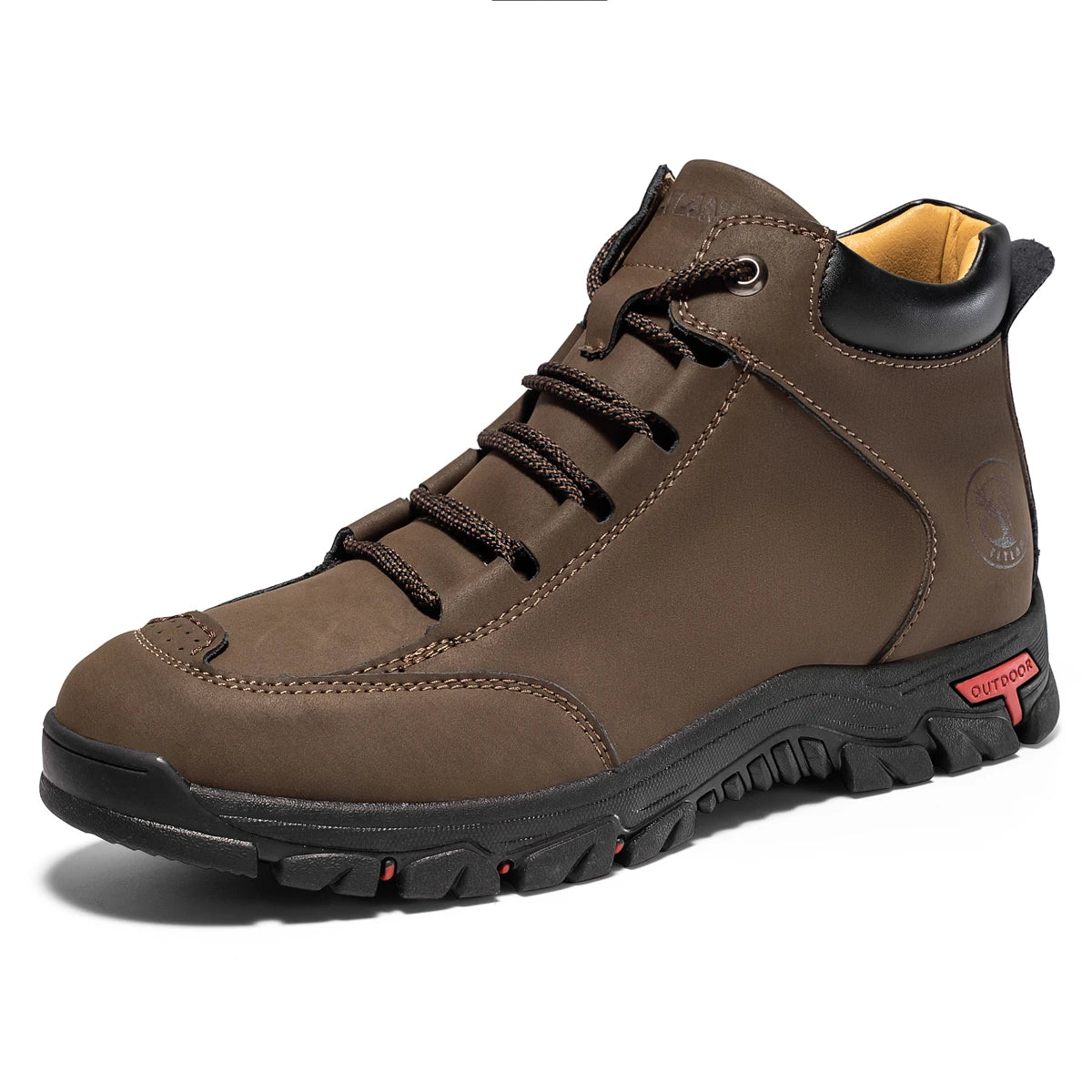 FLYLAND Men's Vintage Chukka Boots Top Layer Cowhide Leather Casual Work Office Shoes Fashion Classical Design