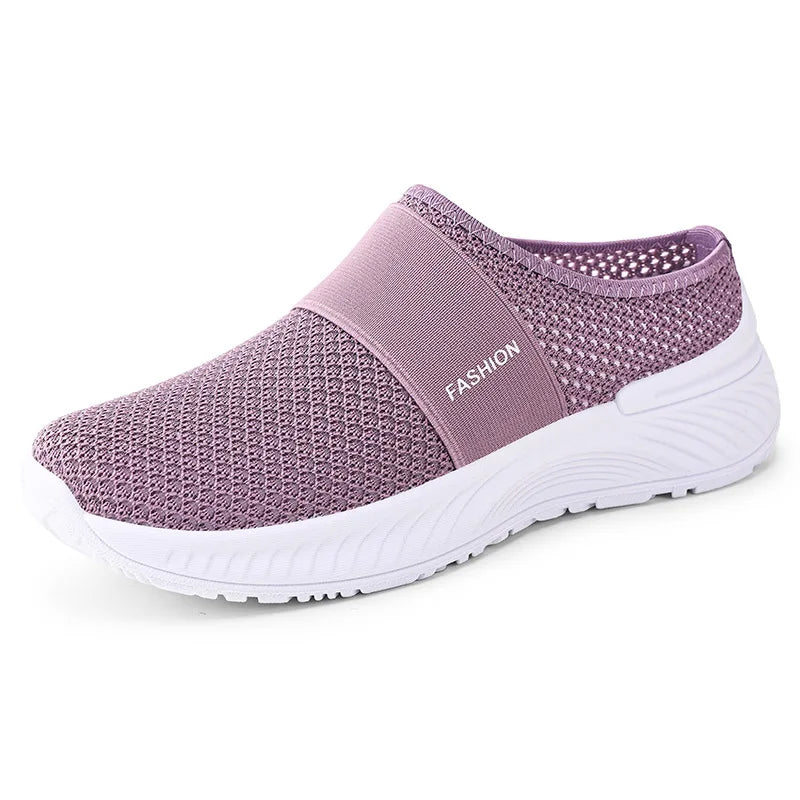 Lightweight Women's Mesh Slip On Shoes For Comfortable Casual Walking