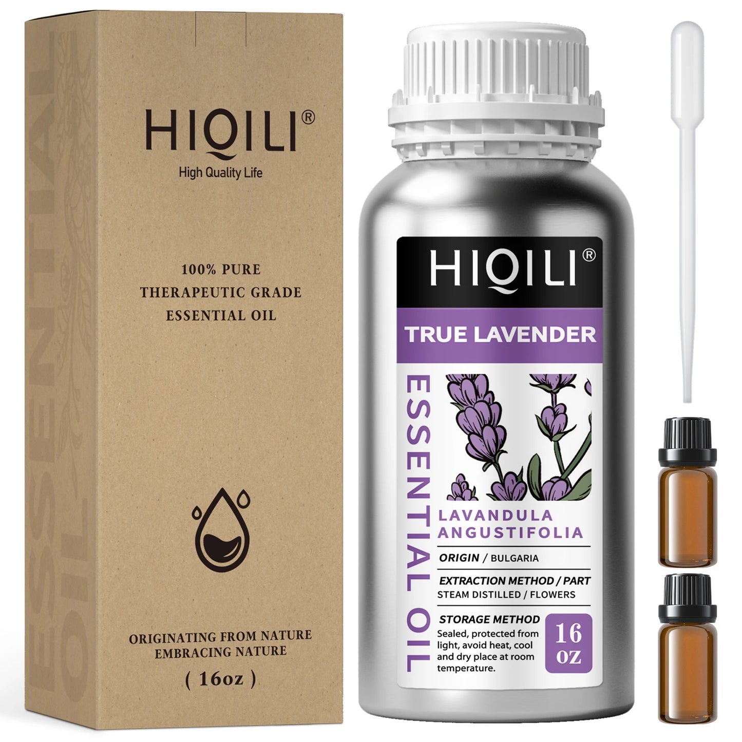 HIQILI Lavender Eucalyptus Nutmeg Pure Essential Oil for Diffuser