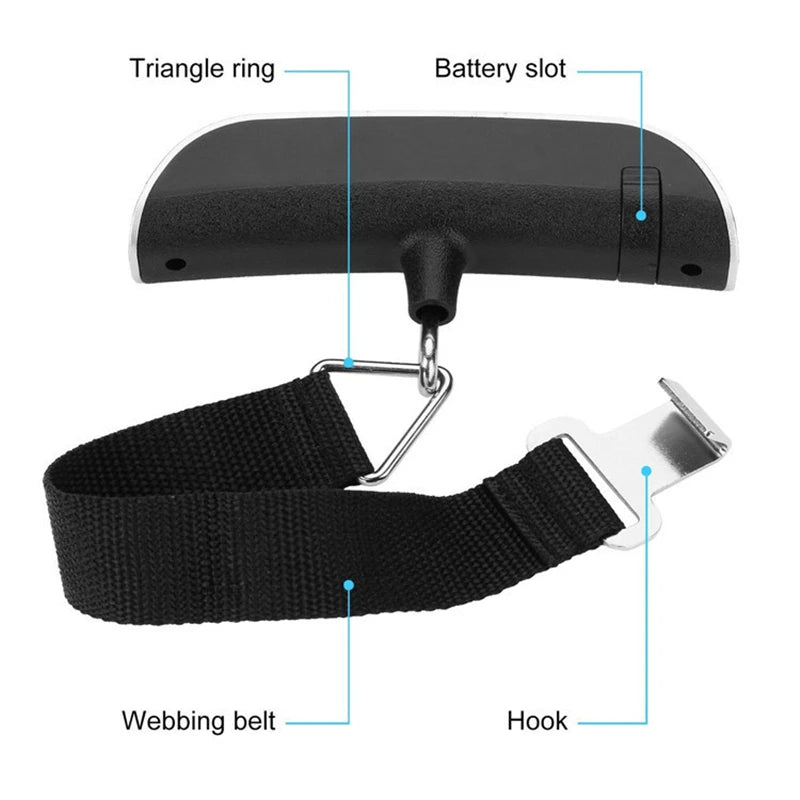 DIDA BEAR Portable Digital Luggage Scale With LCD Display 110Lb 50Kg
