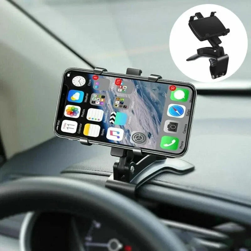 Car Dashboard Dash Mount Mobile Phone Holder GPS Stand Bracket Clip on Sun Visor