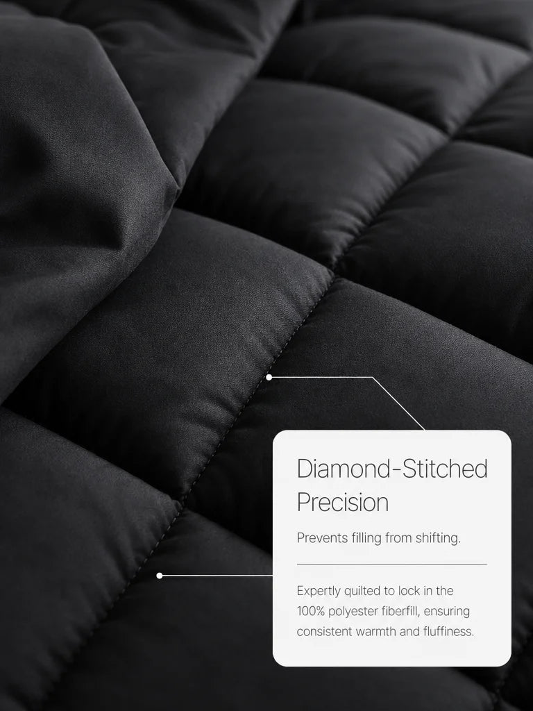 EasYum Seven Piece Bedding Set 100 Percent Polyester Comforter
