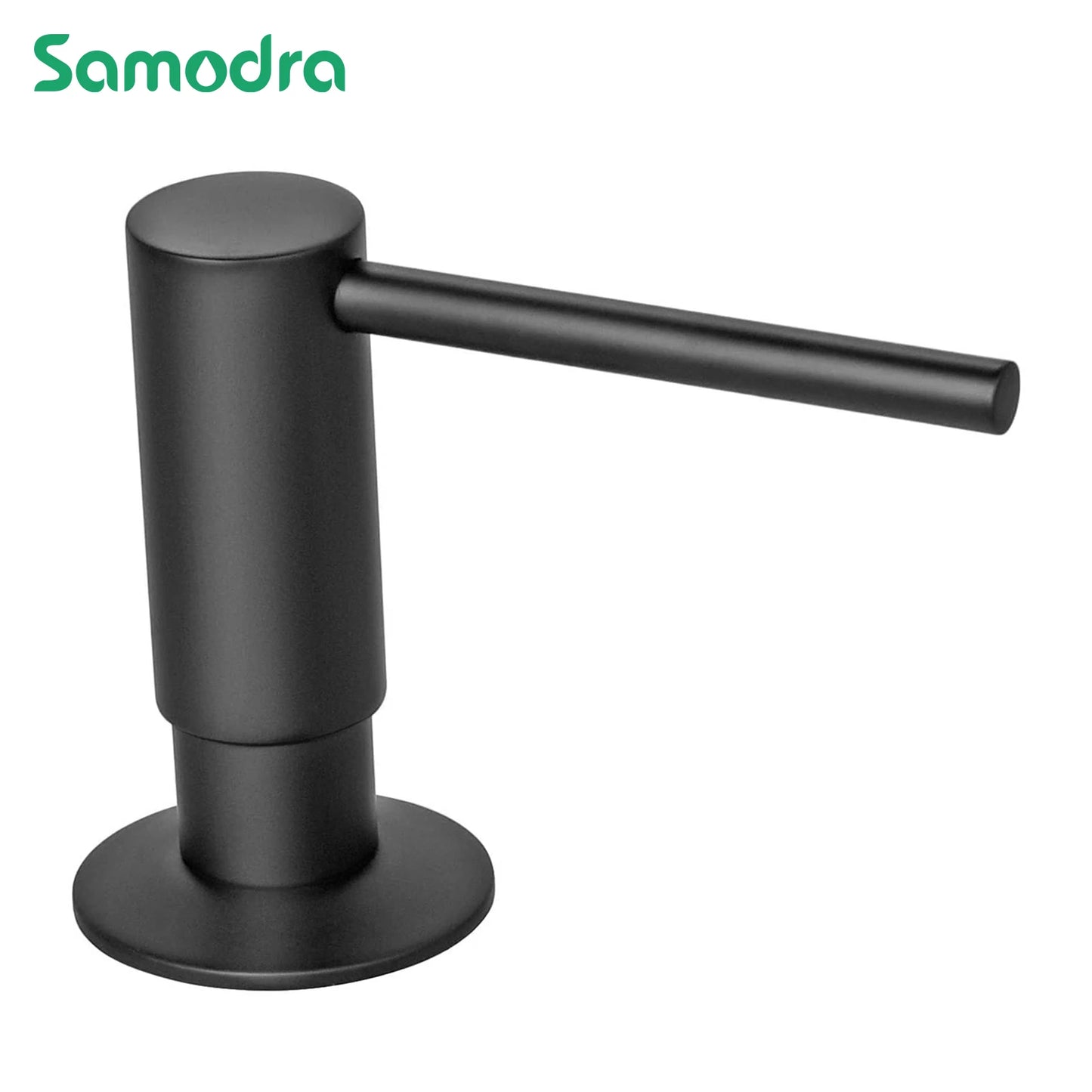 Samodra Black Liquid Soap Dispensers Brass Pump Head With 500ML PE Bottle Build in Dispenser soap For kitchen accessories - Louie's Joint 