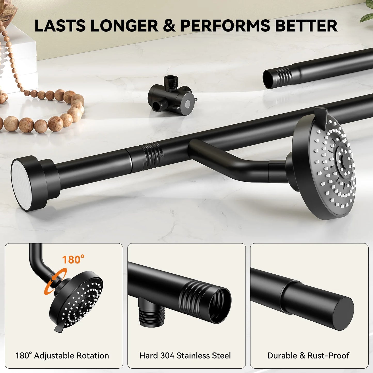 Tandem Shower Head For Couples Dual Shower Head System