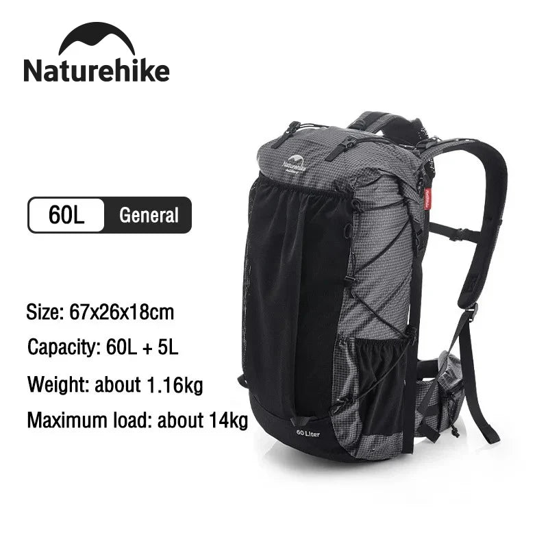 Naturehike Waterproof Hiking Backpack With Rain Cover - Louie's Joint 