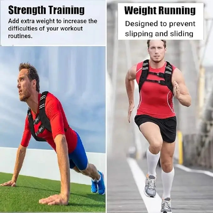 Weighted Vest for Men and Women 12-30 Lb Weights Included