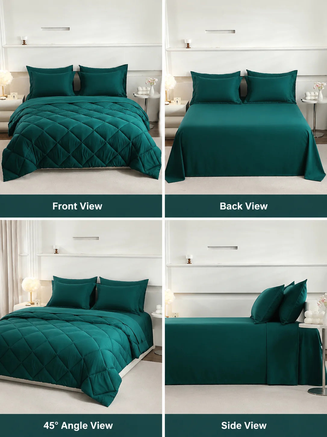 5pcs/7pcs Twin Full Queen King Bedding Sets Home Decor Comforter Flat Sheet Fitted Sheet Pillowcases Sleeping Sets - Louie's Joint 