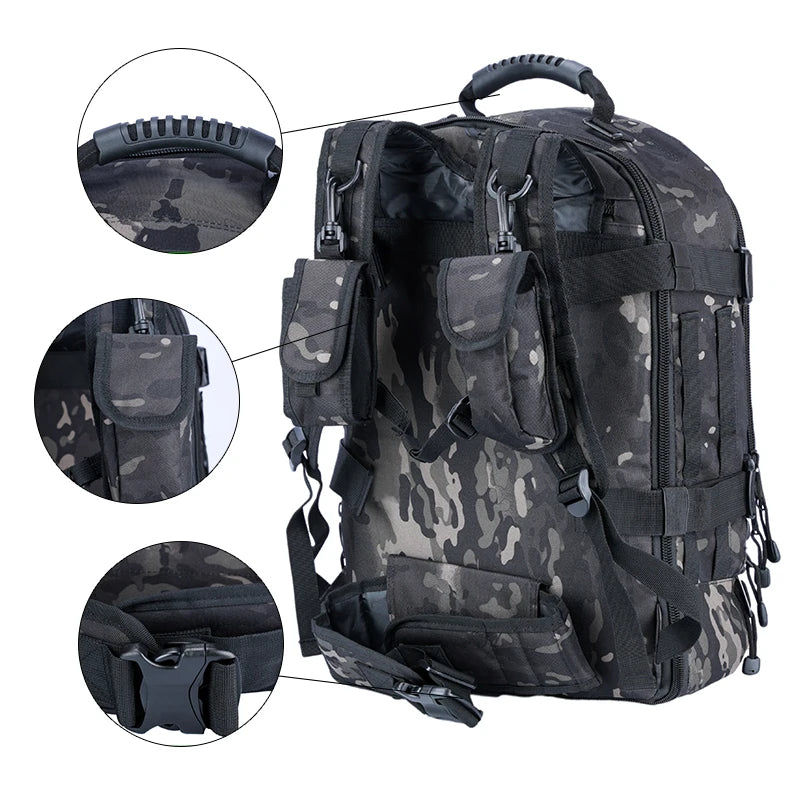 Tactical Backpack Military Molle Assault Pack for Hiking and Travel