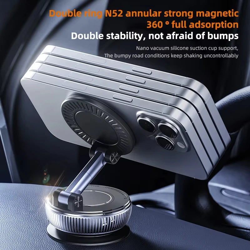 Vacuum Magnetic Phone Holder Stand With MagSafe Suction Mount