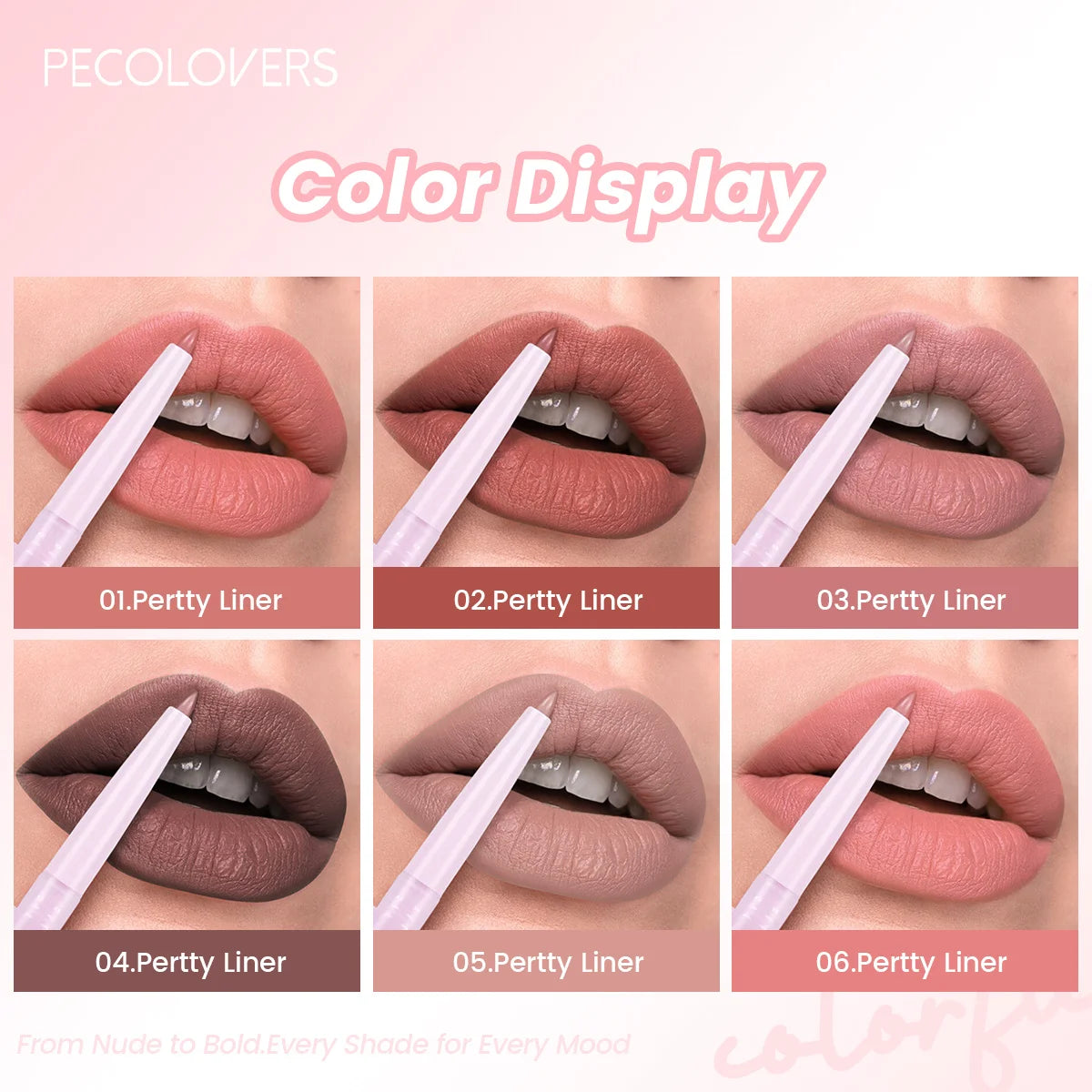 12PCS/SET Matte Lip Liner Set, Creamy Long-Wear Lip Pencil, 12 Rich Buildable Colors, Smooth Application, Ideal for Lipstick Base and Contouring, Travel-Friendly Lip Makeup Essentials
