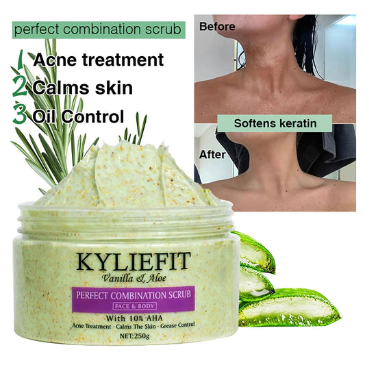 AILKE Premium Organic Scrub Set For Face And Body Care