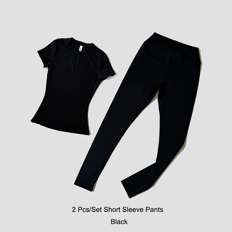 Wareball Yoga Set for Women Athletic Wear Crop Top and Leggings
