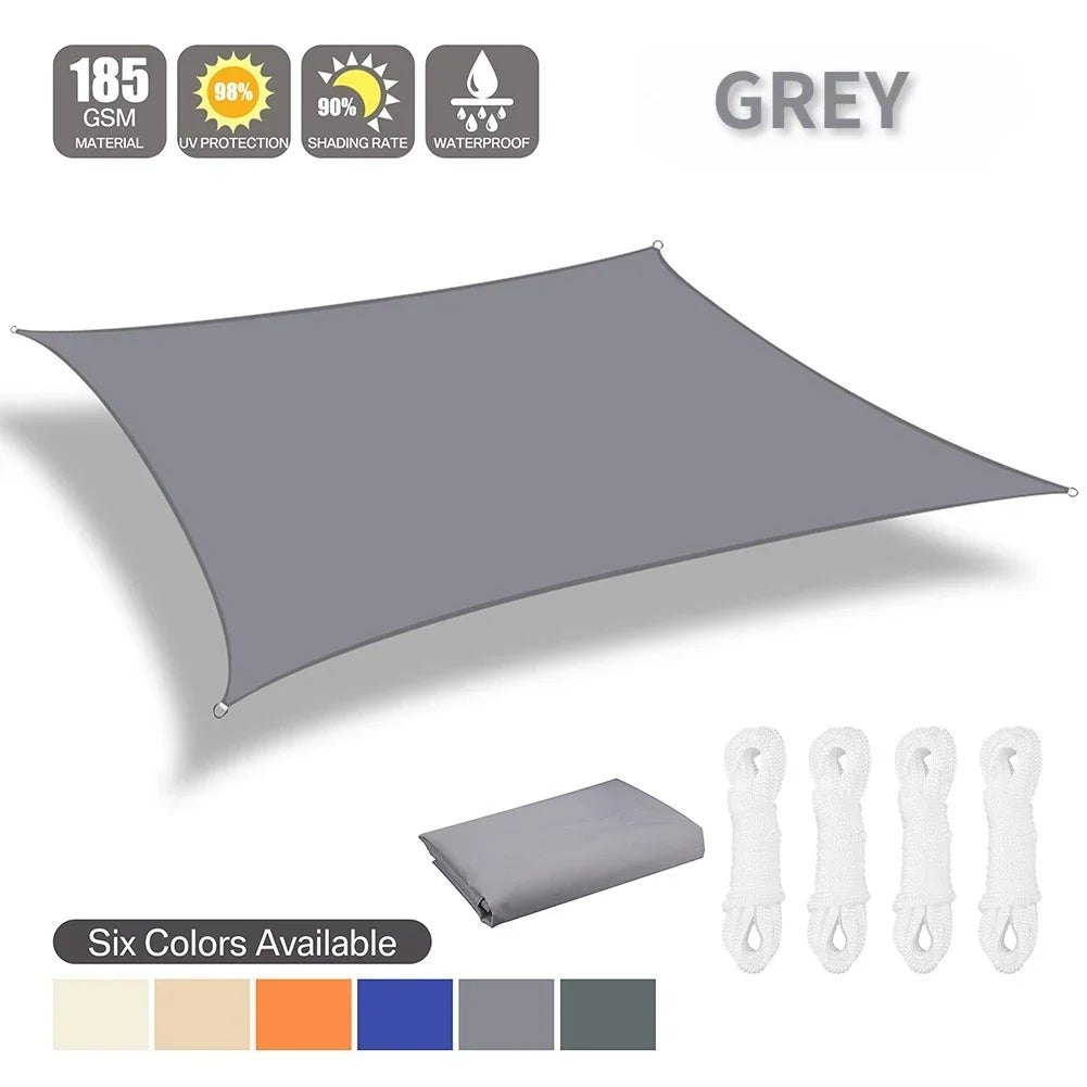 Waterproof Shade Sail Outdoor Canopy For Patio Garden Sun Shelter