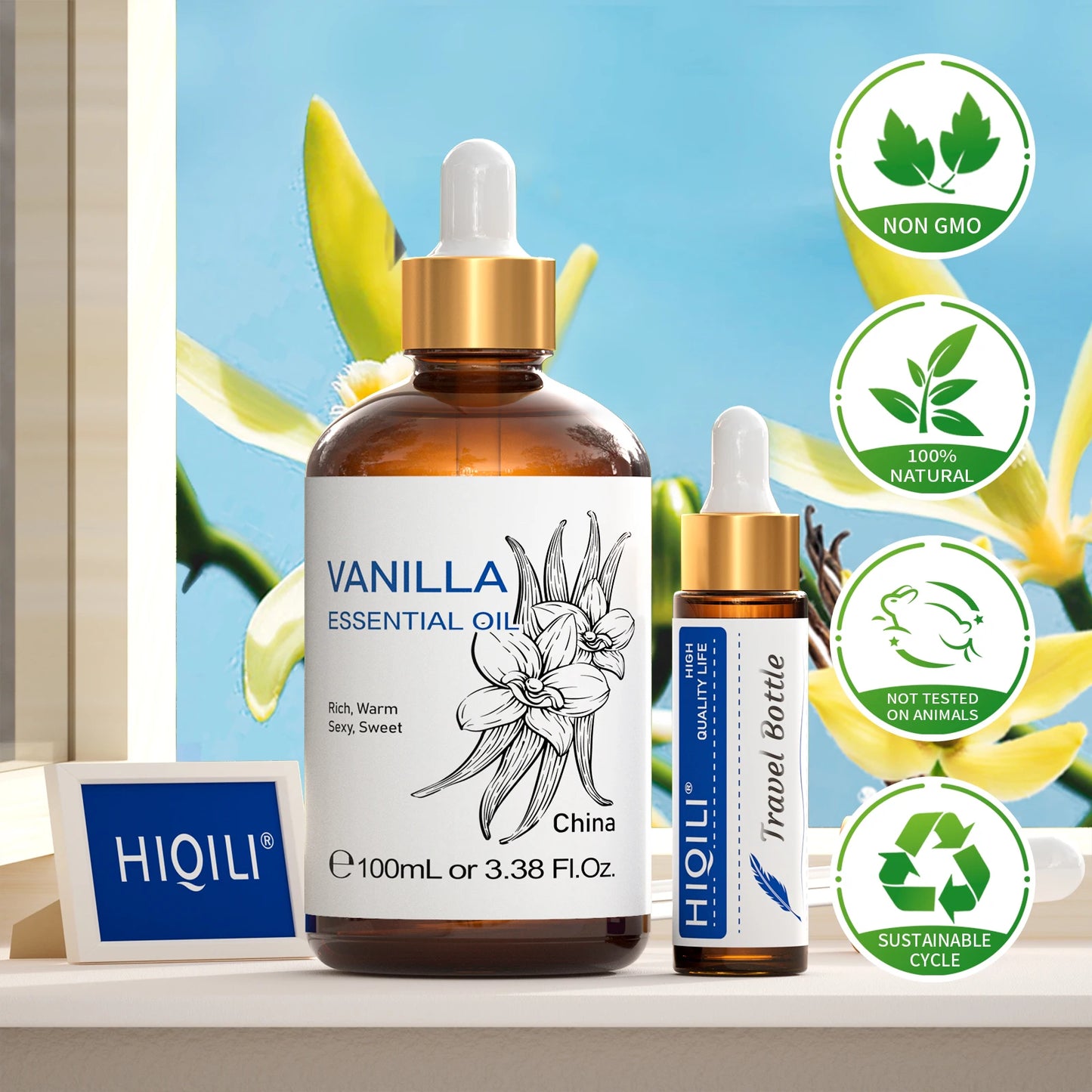 HIQILI Lavender Eucalyptus Nutmeg Pure Essential Oil for Diffuser