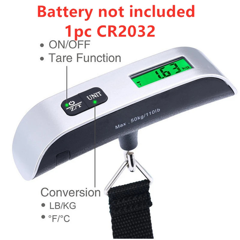 DIDA BEAR Portable Digital Luggage Scale With LCD Display 110Lb 50Kg
