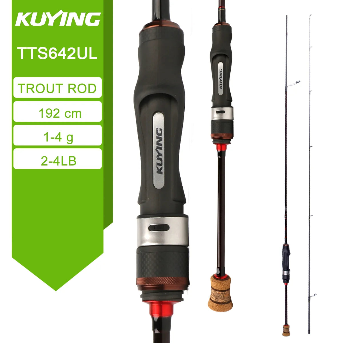 Kuying Teton Spinning Casting Rod 0.8-8g 1-8lb Fuji Parts