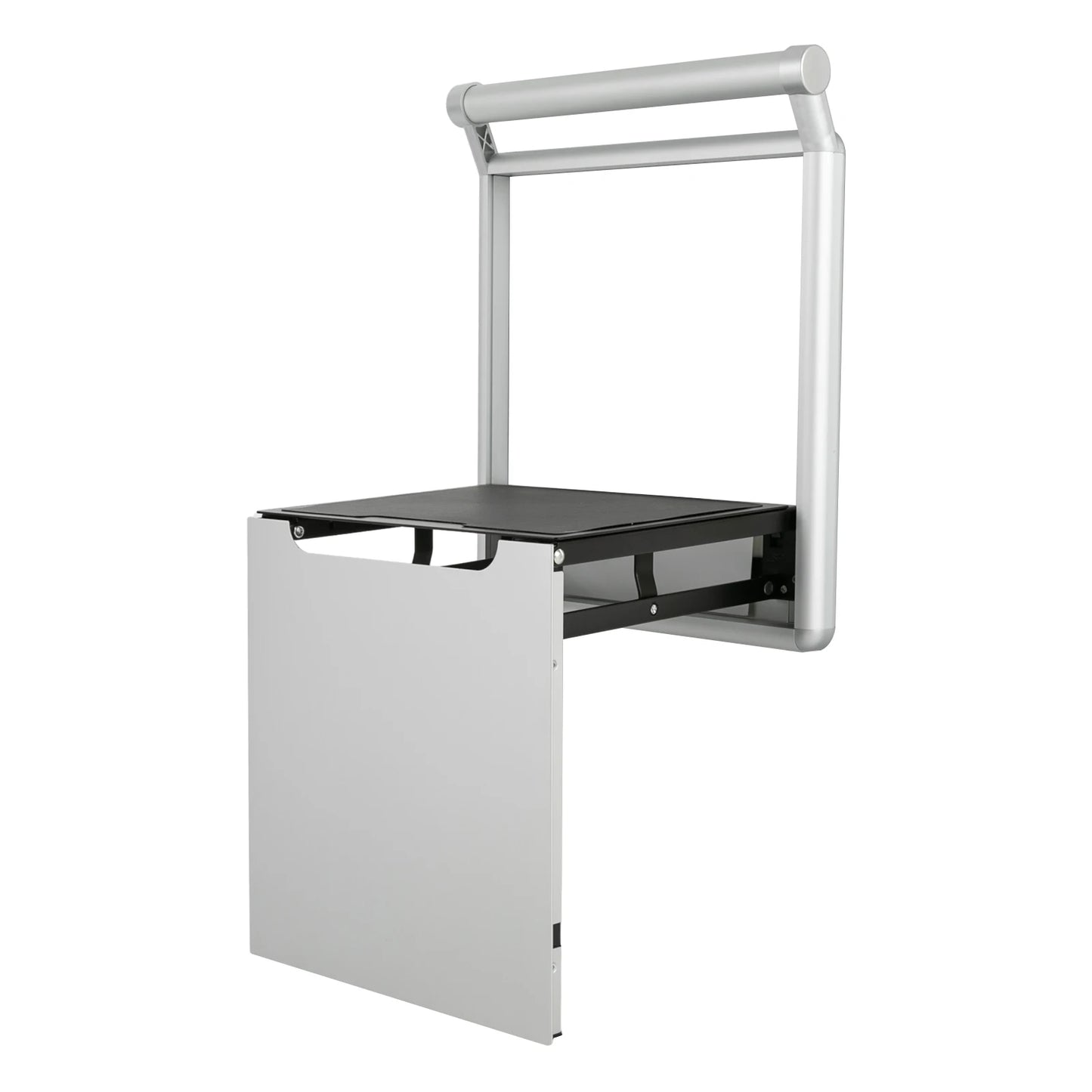 Wall Mounted Folding Shower Seat With Handrail Non Slip Cushions