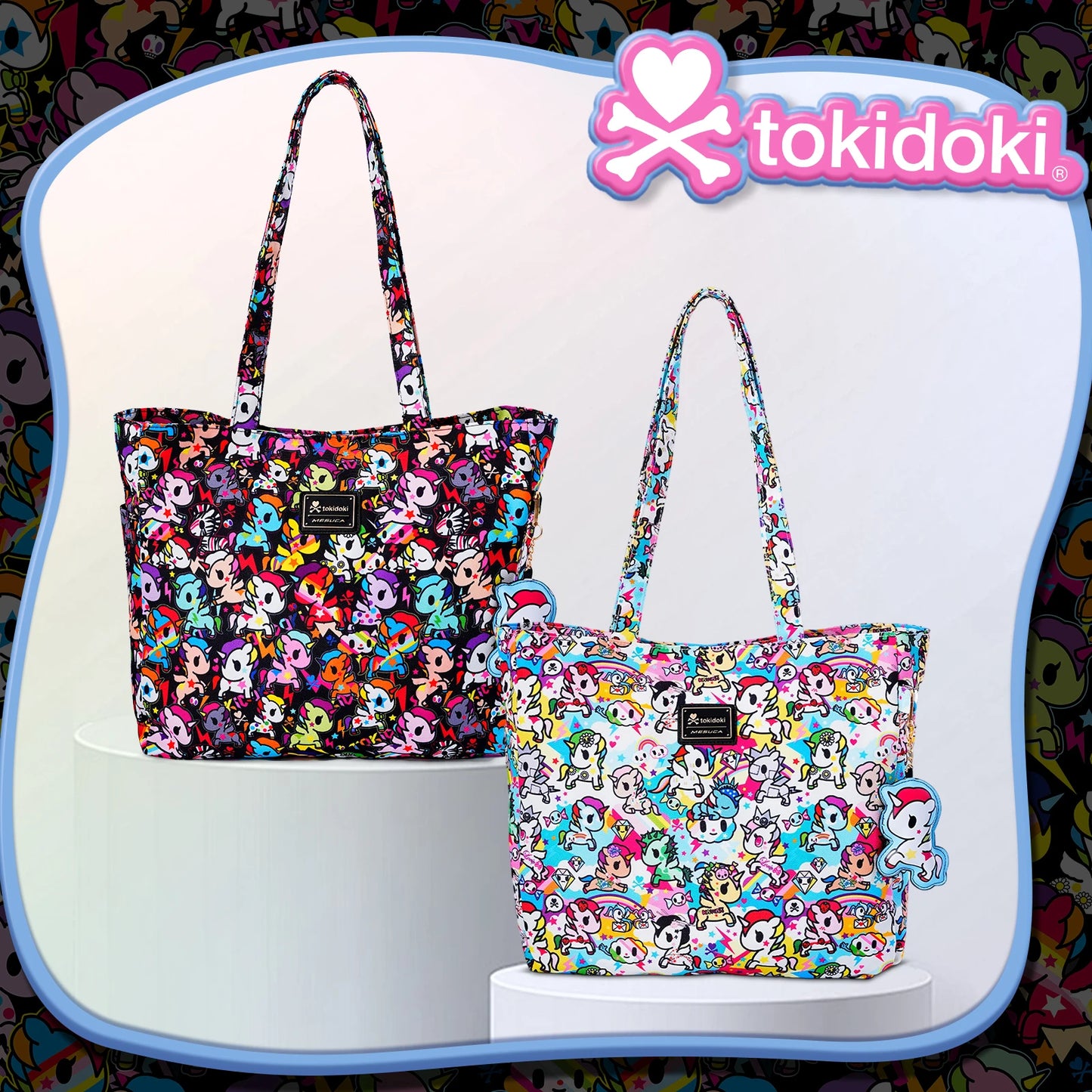 Tokidoki Official Licensed Shoulder Bag For Women With Unicorno Keychain