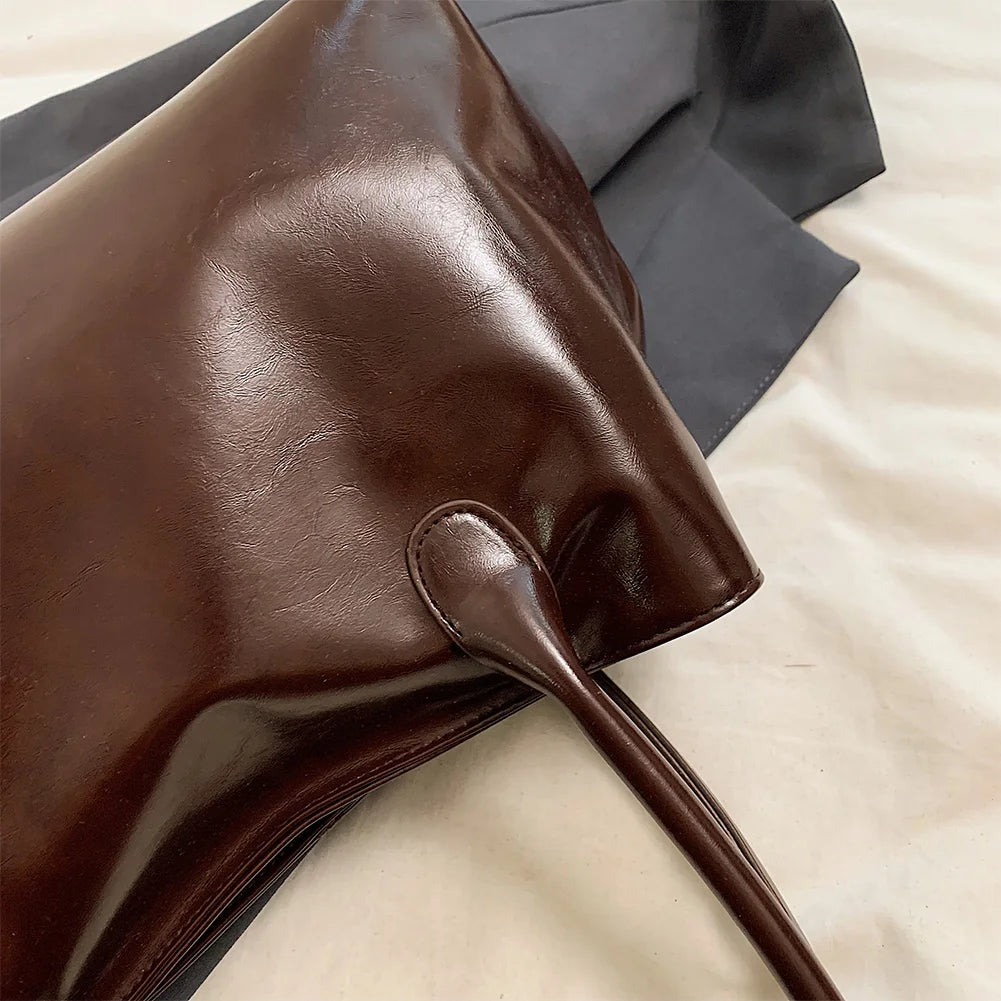 APWIKOGER PU Leather Hobo Handbag Slouchy Top Handle Satchel Bag
