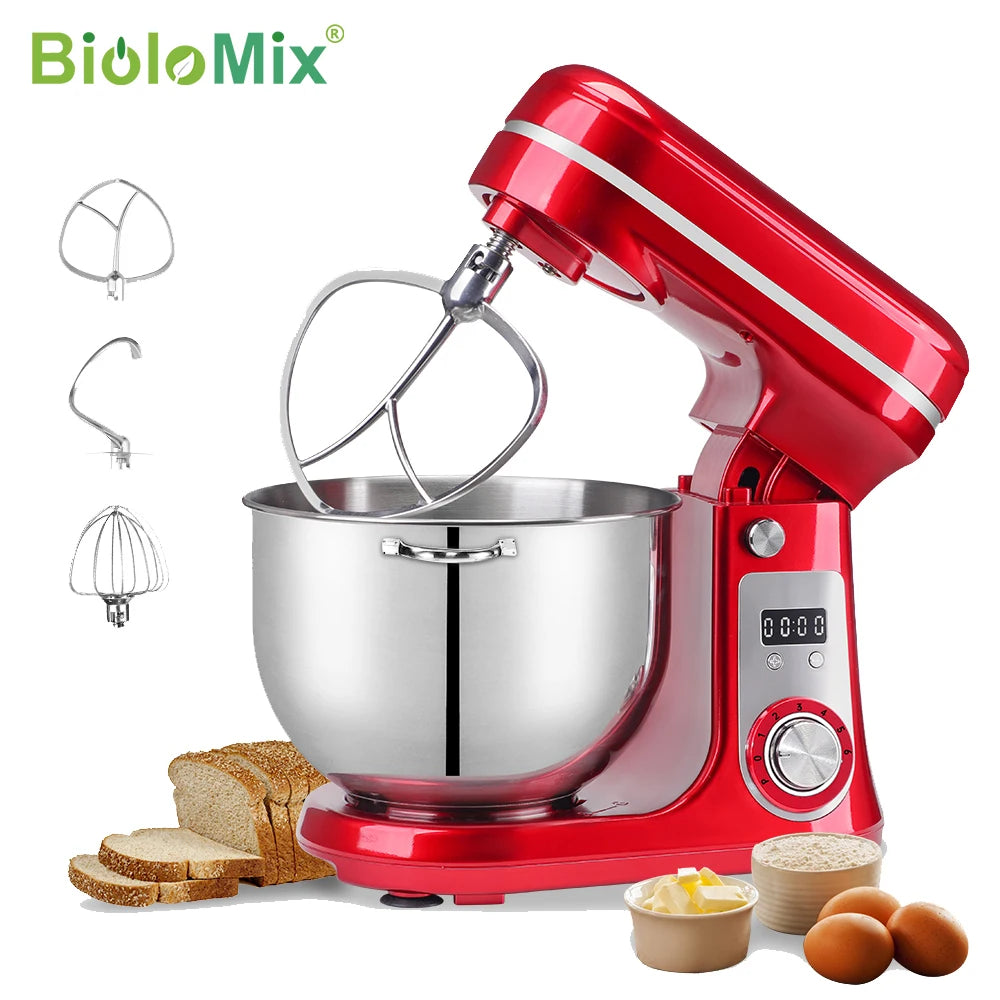 Biolomix Stand Mixer Kitchen Appliance 6 Speed 1200W Pro