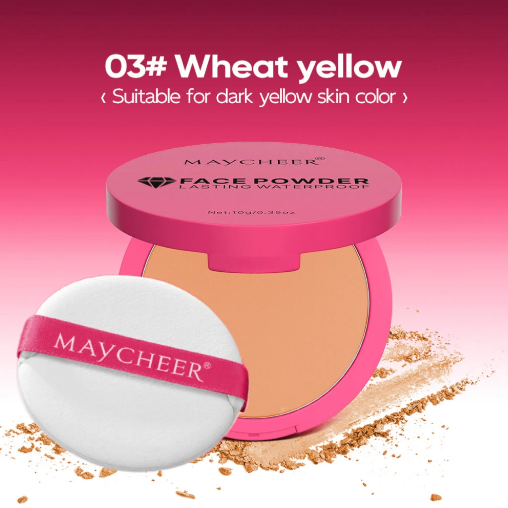 5-Color Matte Setting Powder, Controls Oil, Moisturizes, and Is Long-Lasting and Waterproof, Creating a Natural Makeup Look.