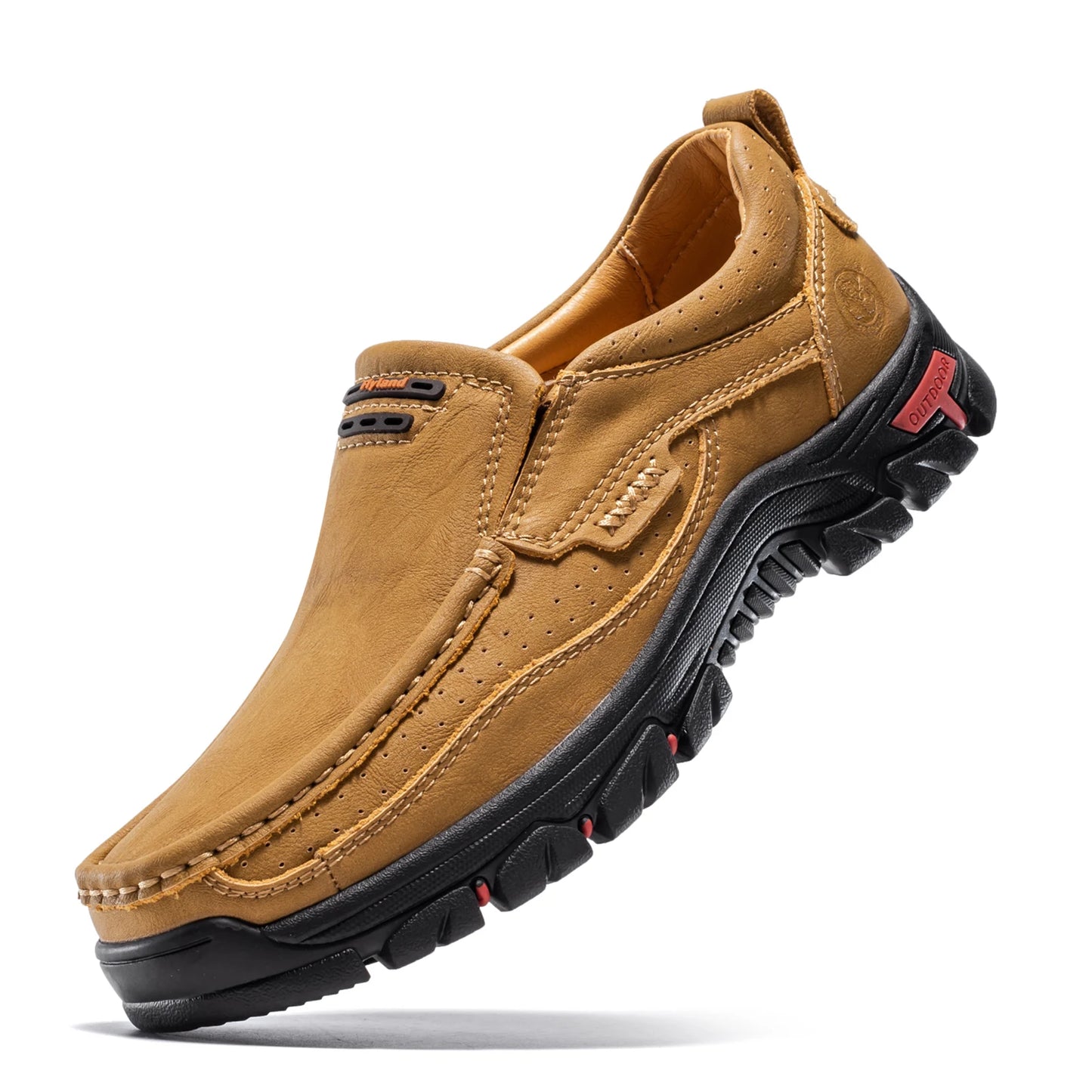 FLYLAND Original Men'S Loafers Handmade Shoes Business Casual Shoes Slip-On Ankle Boots Dress Boots