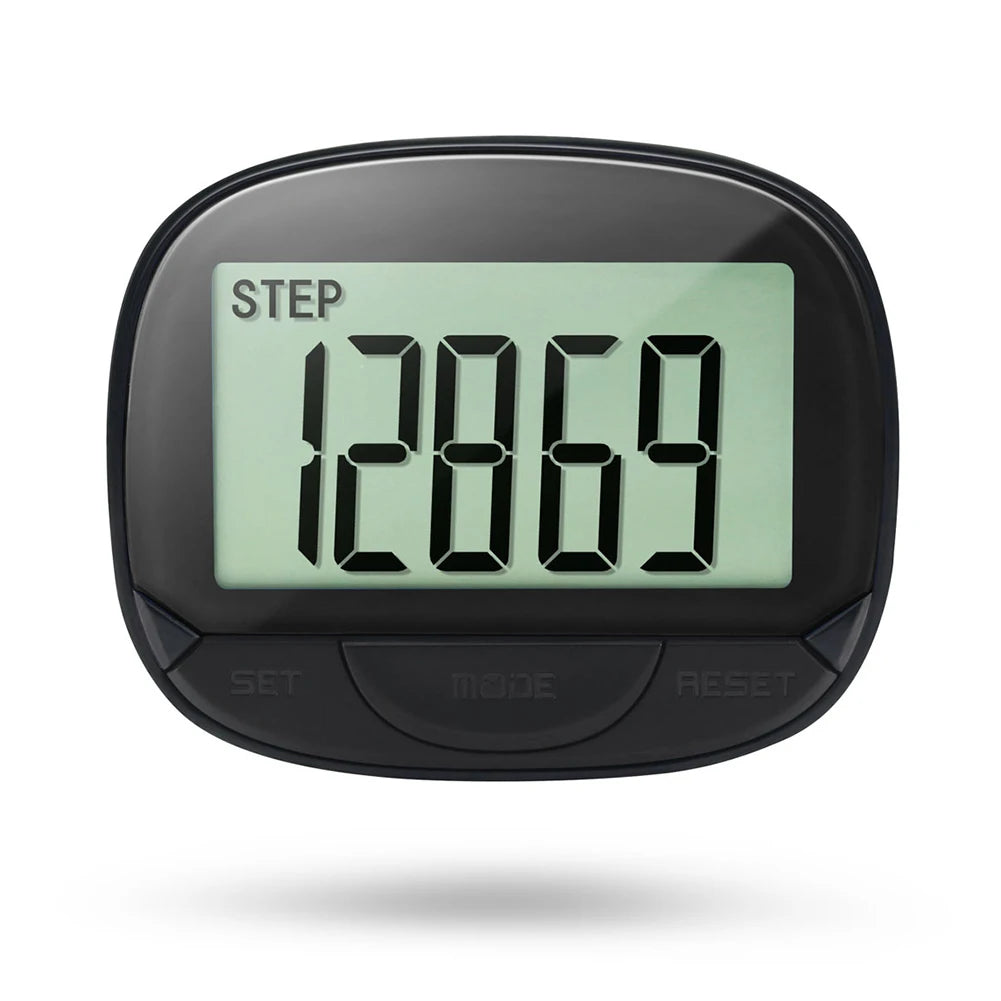 Clip On Electronic Pedometer Digital Step Tracker Large Screen