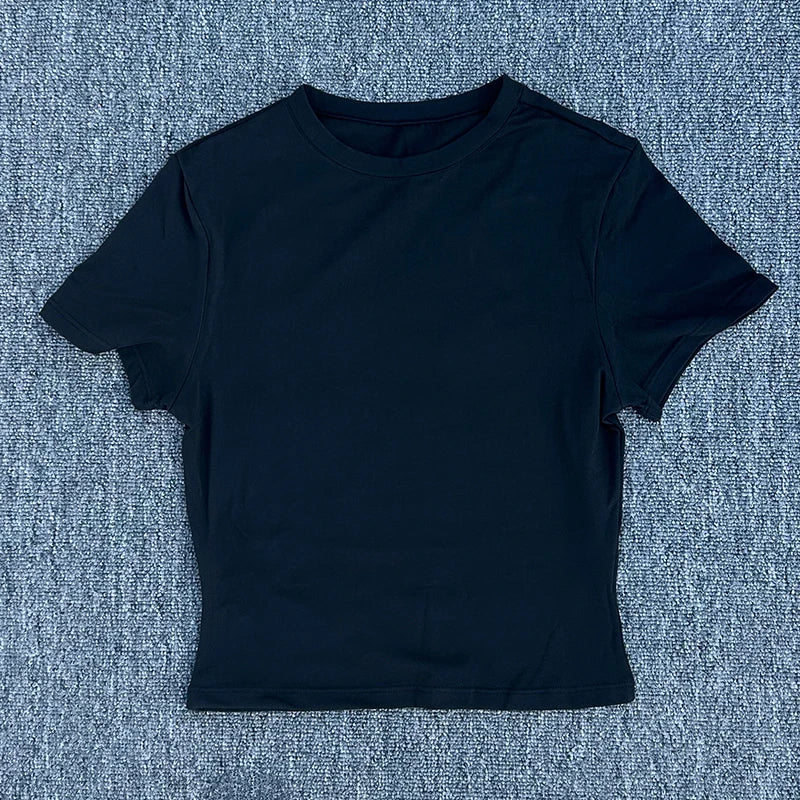 SDFHSFH Womens Quick Dry Yoga Tee Short Sleeve Active Fit