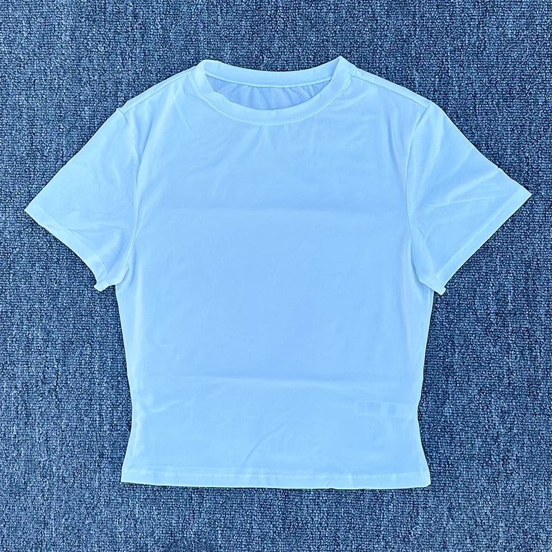 SDFHSFH Womens Quick Dry Yoga Tee Short Sleeve Active Fit