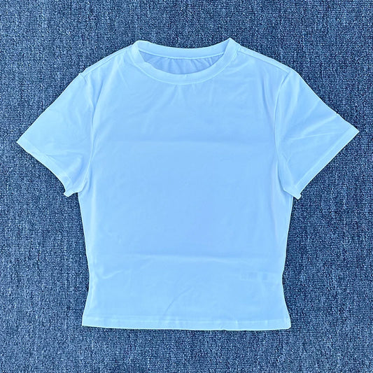 SDFHSFH Womens Quick Dry Yoga Tee Short Sleeve Active Fit