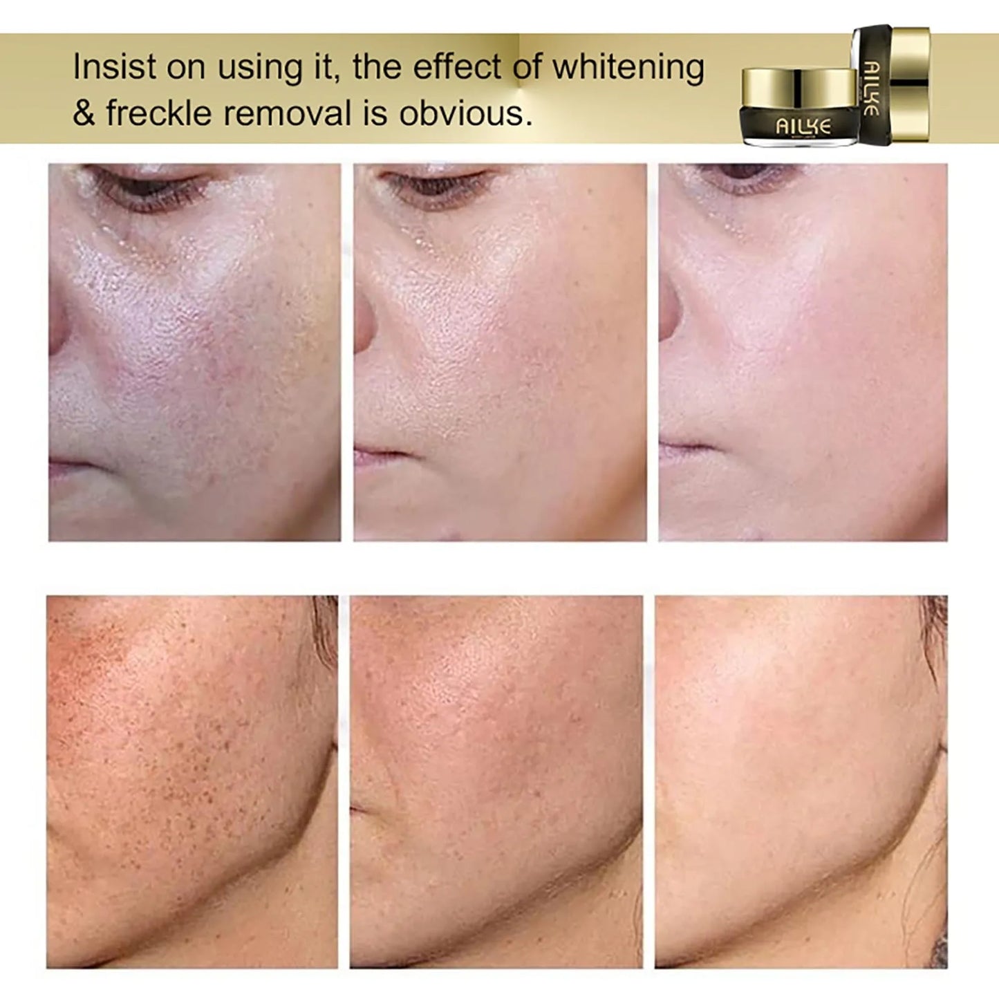 AILKE Whitening Face Cream For All Skin Types With Glutathione