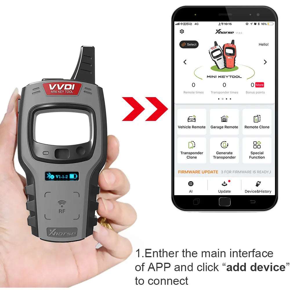 Xhorse VVDI Mini Key Tool Remote Programmer Global Version - Louie's Joint 