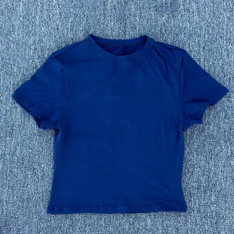 SDFHSFH Womens Quick Dry Yoga Tee Short Sleeve Active Fit