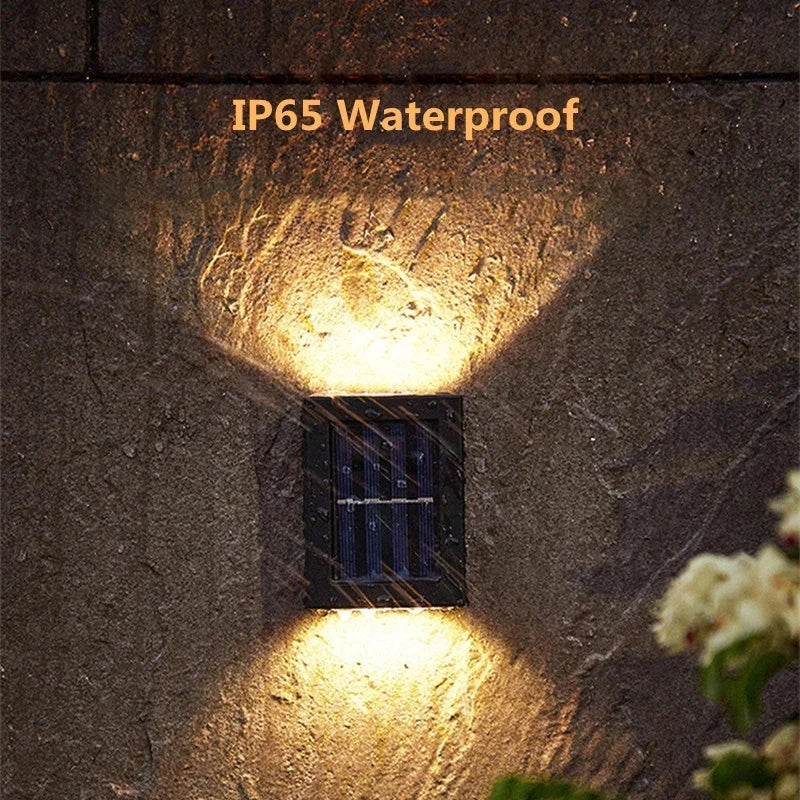 AlliLit Wall Solar LED Lights Waterproof For Outdoor Use