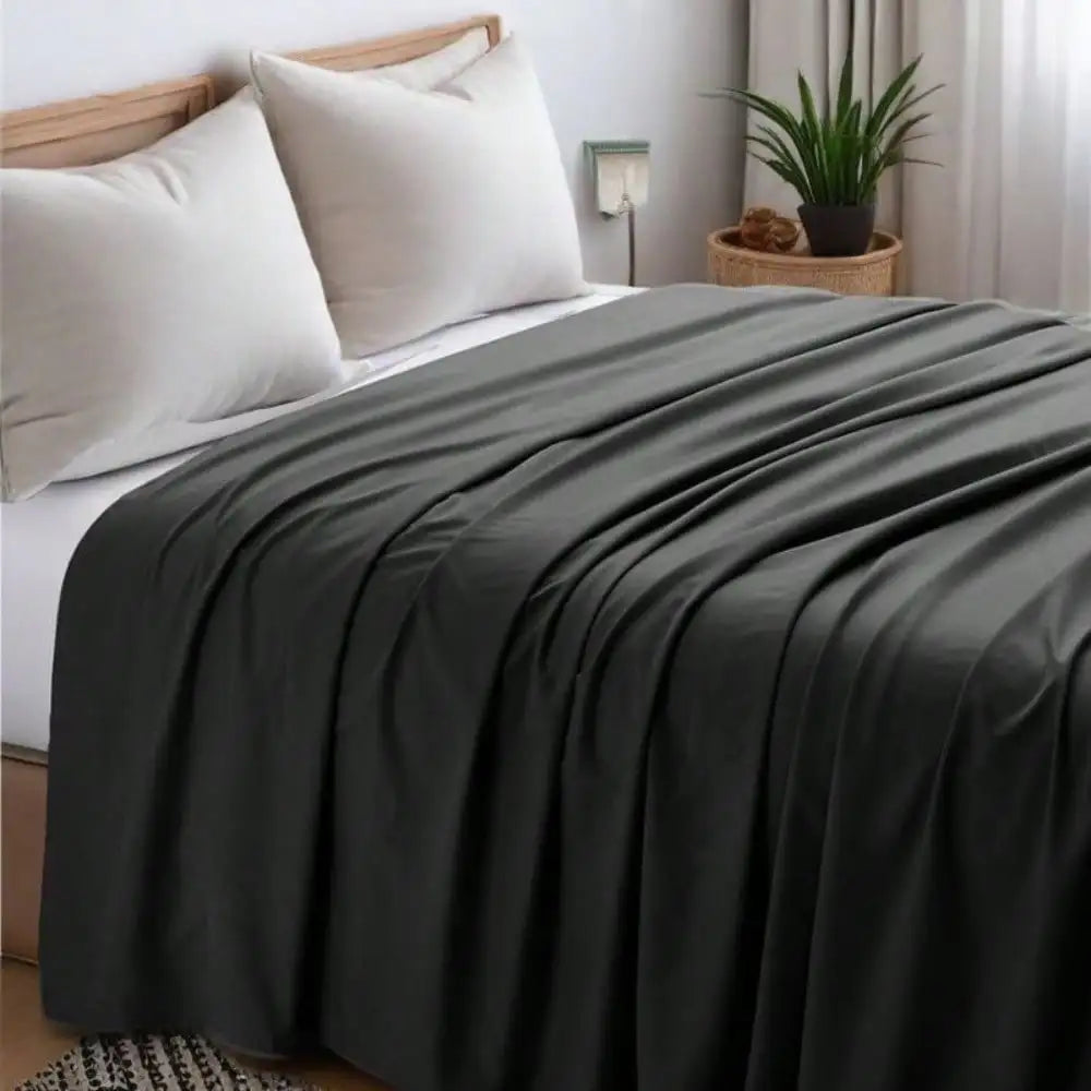 Hotel Quality Flat Bed Sheets Brushed Microfiber Ultra Soft Breathable