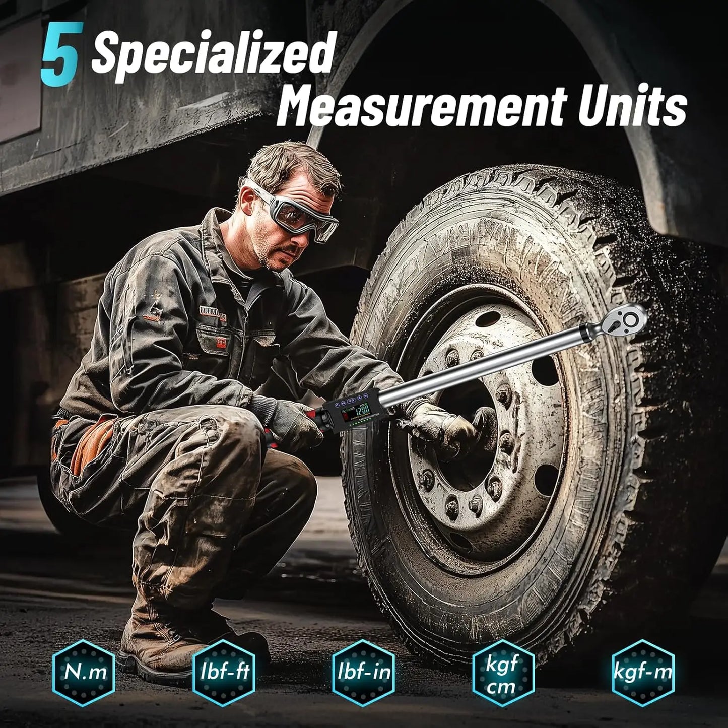 Seesii Digital Torque Wrench 340Nm With 3 Modes Car Care
