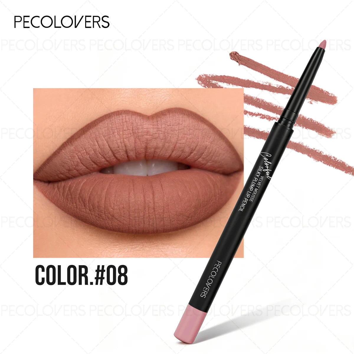 2PCS/Set Lip Liner and High Gloss Lip Glaze Set, Waterproof and Moisturizing Formula, Combined Use, Easy To Achieve Natural and Perfect Lip Makeup, Makeup Lovers, Trendy Girls