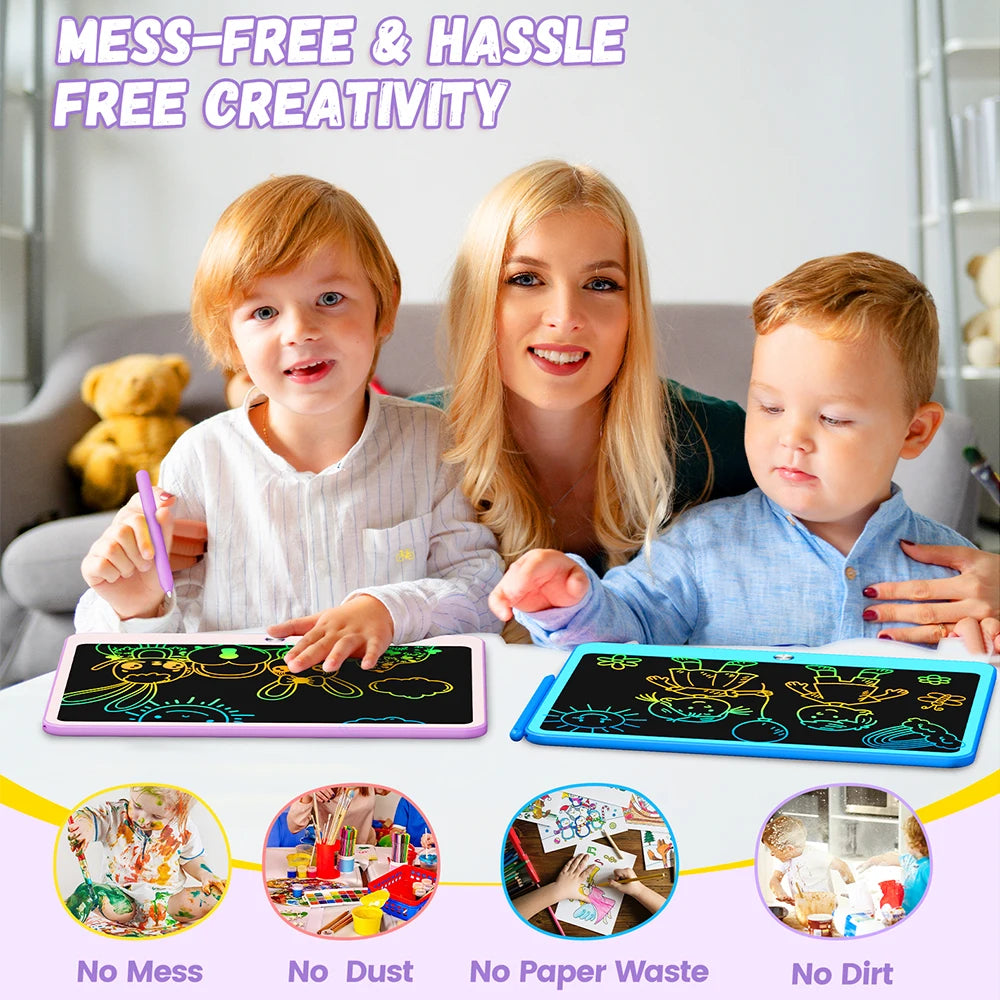 LCD Writing Tablet Doodle Board Erasable For Kids Learning