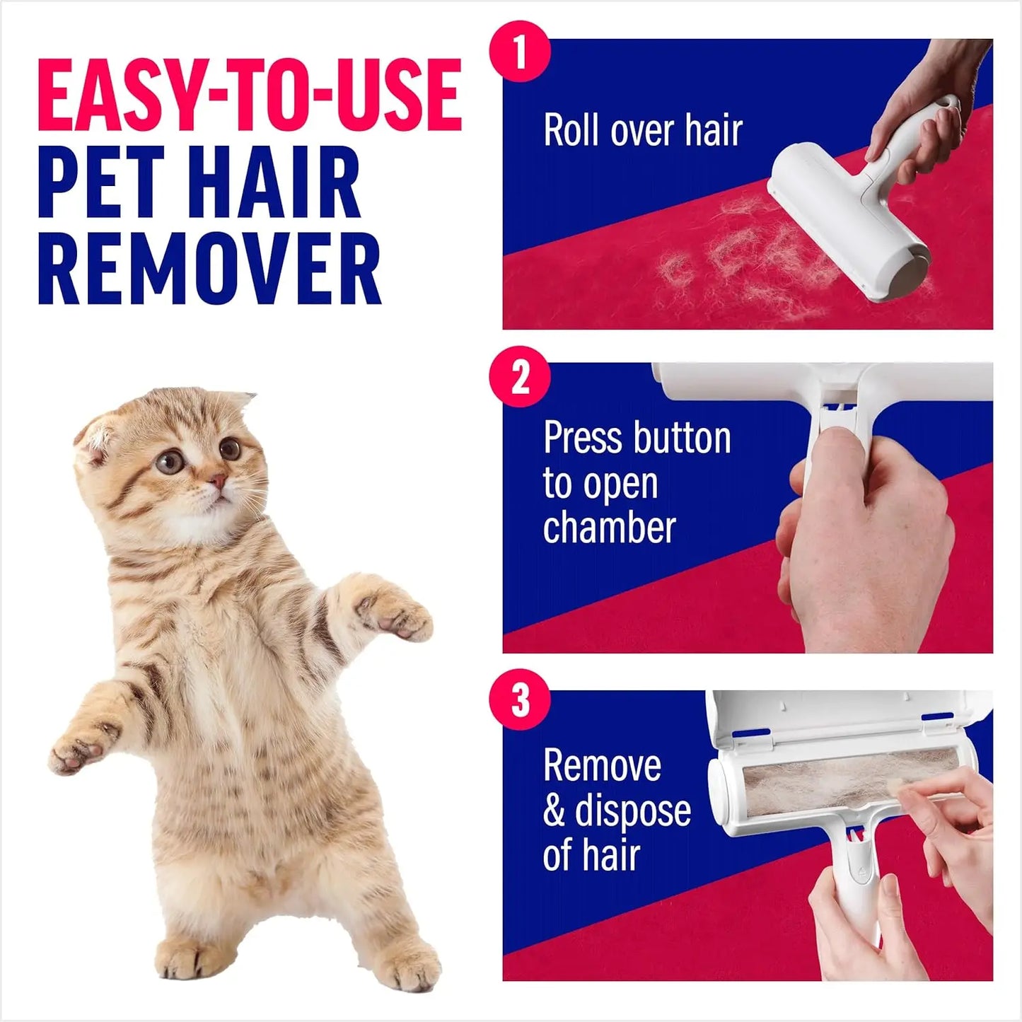 Reusable Pet Hair Remover Roller Eco Friendly Lint Roller For Furniture